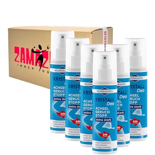 Murnauers Kristall Deo 24H Achselgeruch Stopp 100ml (6er Pack)