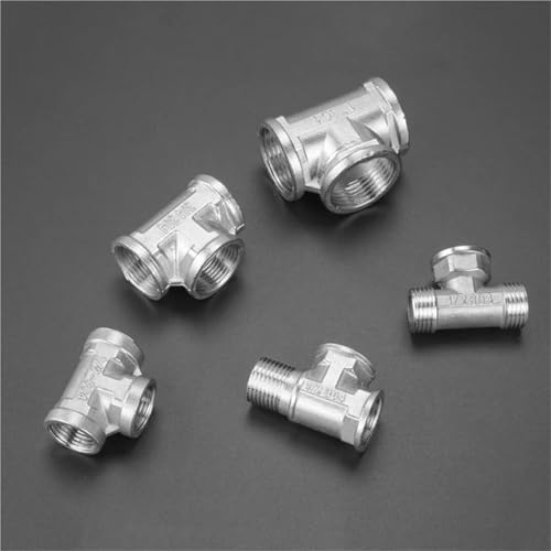 Accesorios de tubería de acero inoxidable 1/2 m-m-m para válvula de ángulo a tope termo 5