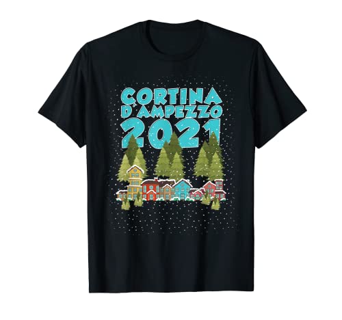 Dolomiti Alpi Veneto Ski Snowboard Rideau d'ameublement 2021 T-Shirt