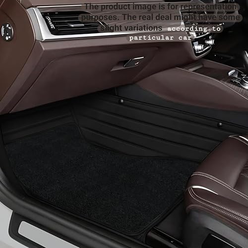Image of CHIRON Premium 10D Car Floor Mat for XEV 9e Custom Fitted, Luxury Car Foot Mats Compatible with Mahindra XEV 9e, Set of 3 Pcs, 100% Waterproof and Washable, Classic Black
