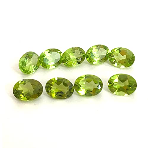 Péridot naturel ovale 10x8mm qualité AAA pour création de bijoux d'exception