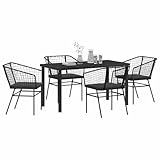 muebles terraza rattan pequeñas 【Estructura Estable:】 Estas sillas cuentan con un robusto marco de acero con recubrimiento en polvo para estabilidad y fiabilidad todos los días. Puedes estar tranquilo sabiendo que tus sillas son firmes y cómodas.