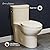 Swiss Madison Well Made Forever SM-1T206BQ Sublime One Piece Elongated Left Side Flush Handle Toilet In Bisque 1.28 gpf