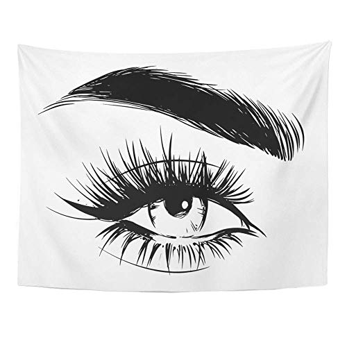 Remain Unique Tapestry Eye Lady Beauty Full Lashes and Brows Eyelash Eyeliner Long