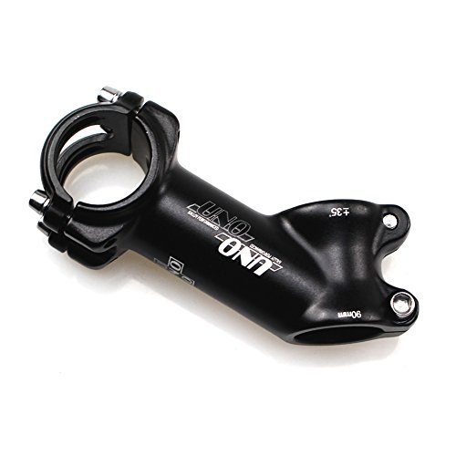 BESNIN Stelo della Bici Stelo Manubrio Bici 35 Gradi Gambo Manubrio MTB 25.4mm Attacco Manubrio MTB 90mm Stelo Bici MTB Manubrio Stelo