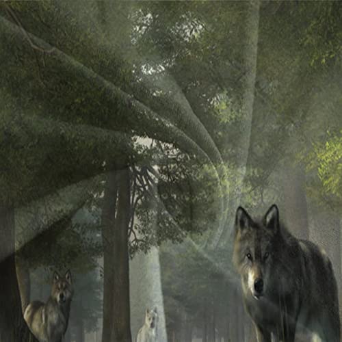 Housse de couette loup impression 3D microfibre de luxe - 7