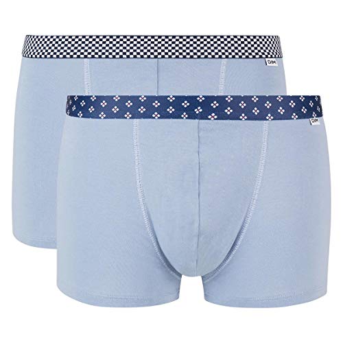 Dim Mix and Prints Boxer Lot De 2 Calzoncillos, Bleu Glacier, Large (Pack de 2) para …
