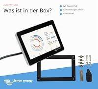 Victron Energy GX Touch 50 Anzeigebildschirm - Wasserdichter 5-Zoll Touchscreen für Cerbo GX zur Systemüberwachung und Steuerung - Einfache Montage am Armaturenbrett - Inklusive HDMI-Kabel – Ansicht 4