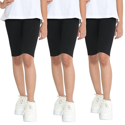 Image of TotzTouch Girls Cotton Stretchable Cycling Shorts | Girls Summer Shorts