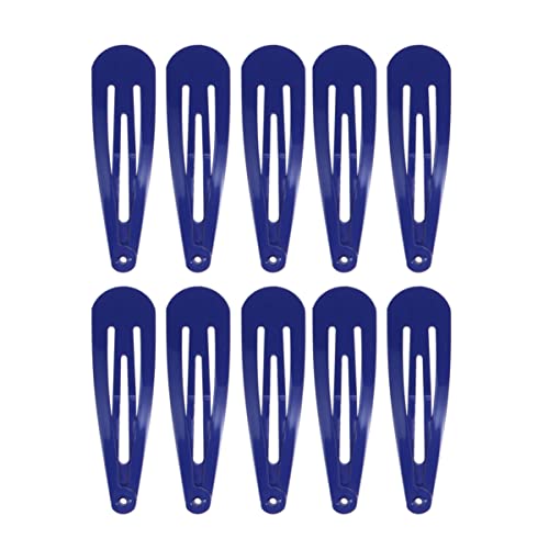 Hair Clips Snap Barrettes 50Pcs Metal Snap Hair Clips No Slips Snap Hair Barrettes Hair Styling Hair Pin for Girls Teens Women Blue Snap Hair Clips Girls