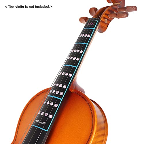 Moniss Guia De Violino 4/4 Dedo Guia De Violino Adesivo Adesivo De Etiqueta De Etiqueta De Intonação