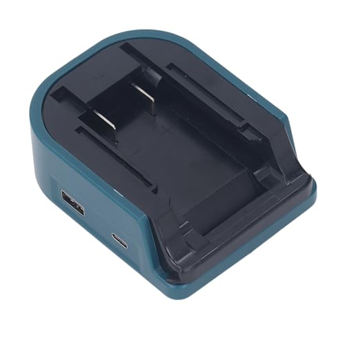 Adaptador de Bateria Portátil Com Carregador de Porta Dupla USB Tipo C para Baterias de íon de Lítio