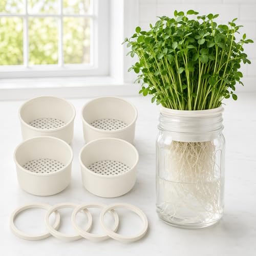 XORVANTAQM Microgreens Growing Kit Compatible with Mason Jar, Deep Seed