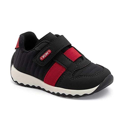 Sapato Outdoor Infantil Klin Preto e Vermelho-23