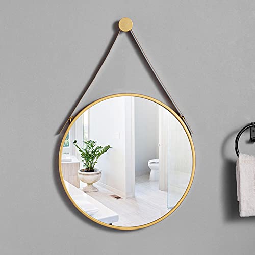 Espejo de baño redondo de 40cm de hierro para colgar en pared 3