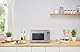Panasonic NN-J19KSMEPG Mikrowelle und Grill mit Drehteller, 20 Liter, Edelstahl, 800 W, Grill 1000 W, 9 automatische Programme, Silber