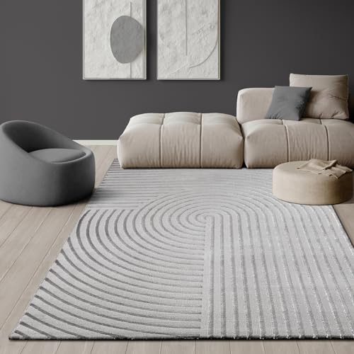 the carpet Knight Luxuriöser Wohnzimmerteppich mit Soft-Touch-Kurzflor, 3-D Effekt und Raffinierten...