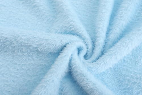 Image of Girls Soft Fleece Robes Plush Hooded Bathrobes Sleepwear for Kids 2-16 Years