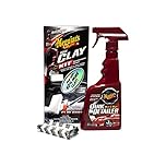 Meguiar's G1116EU Quik Clay Bar Starter Kit With 80g Of Clay And 473ml Detailer To Safely Remove Surface Bonded Contaminants Such As Tar, Tree Sap, Overspray And Industrial Fallout