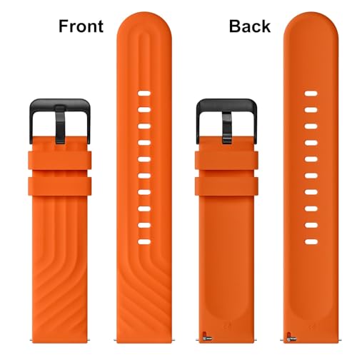 Bracelet de montre en silicone extra long résistant pour grands poignets