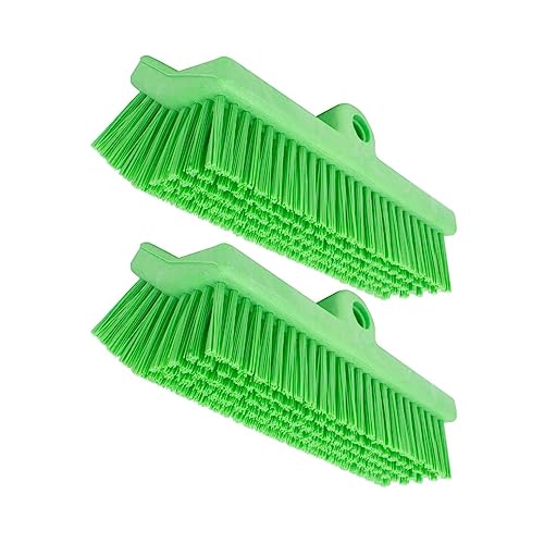 Image of SPARTA 40423EC75 Plastic Floor Scrub Brush, Wall Brush, Equipment Brush With Nonabsorbent Bristles For Industrial Kitchens, Hospitals, Commercial Cleaning, 4 Inches, Lime, (Pack of 2)