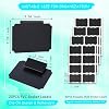 20 Pieces Basket Labels Clip On Set for Storage Bins Kitchen Pantry Basket Box Cube Laundry Organization, with 32 Pieces Removable Chalkboard Tag Stickers and 12 Pieces Chalk Marker