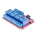 HiLetgo 4 Channel 24V Relay Module with OPTO-Isolated Support High and Low Level Trigger for PLC Automation Equipment Control
