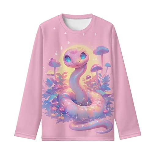 WELLFLYHOM Long Sleeve Shirt 3-16 Girls Graphic T-shirt Pullover Top Casual Crewneck Tees Fall Clothes Undershirt4