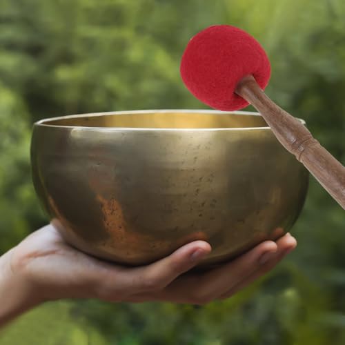 Toyvian Marretas De Percussão De Gongo 23Cm Madeira Gong Malho Chinês Cabeça Macia Tímpanos Varas De