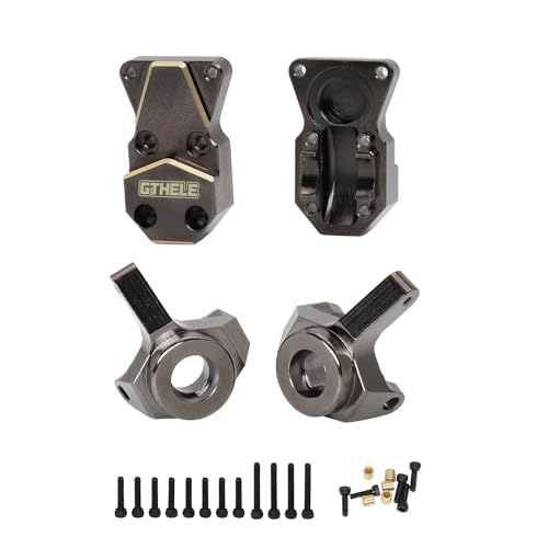 GTHELE Brass Diff Cover&Steering Knuckle for 1/24 Axial SCX24 AXI90081 AXI00001 AXI00002 AXI00005 AXI00006 RC Crawler Car