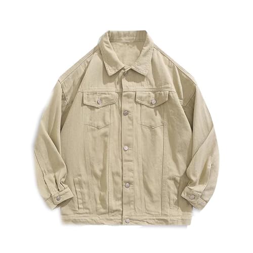 Veste en denim homme workwear rétro automne blouson jean vintage