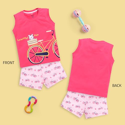 Image of LuvLap Baby Boys 100% Cotton Sleeveless Boys Tank Top & Shorts Set Pack of 3