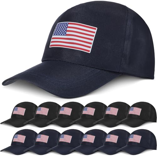 Image of Shyyween American Flag Baseball Hats 4th of July Hats 250 Anniversary Adjustable Patriotic Baseball Cap for Veterans Day