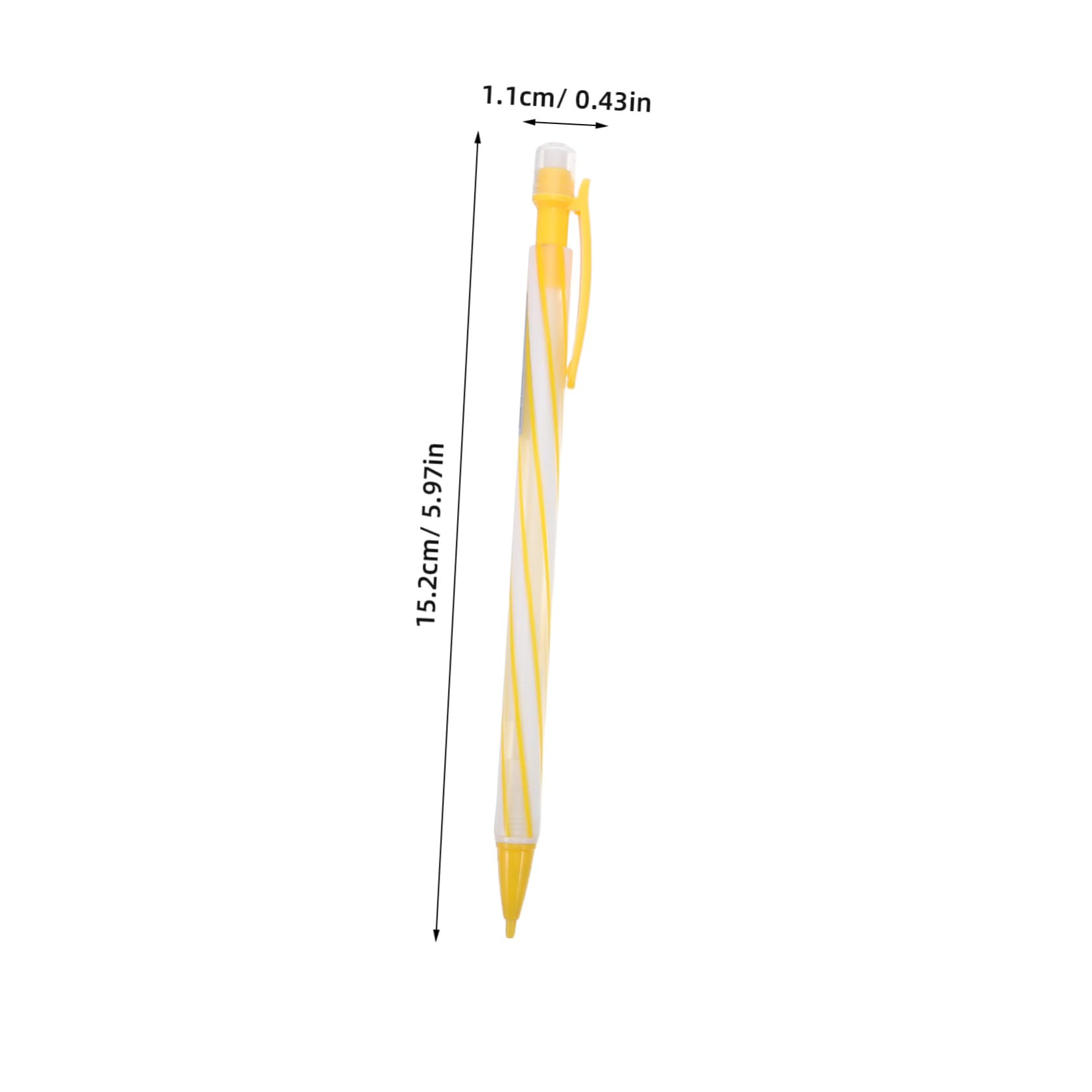 DOITOOL 36 Piezas Unidades Lápices Mecánicos Transparentes con Integrada Escolar sin Necesidad de Afilar Lápices Pequeños para Escritura y Dibujo Infantil
