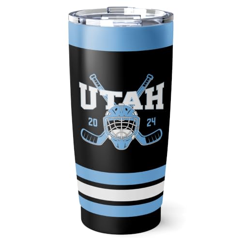 Image of ANTKING Utah Tumbler 20oz Custom Name Number Travel Mug Gifts | Stainless Steel Insulated Coffee Cup for Men Women