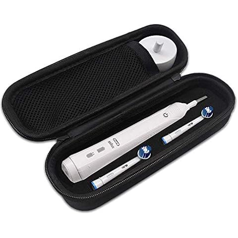 Oral B Toothbrush Hard Travel Case Carrying Bag, Fits for Oral-B Pro 1000, 2000, 3000, 3500, 1500 Electric Toothbrush, Mesh Pocket for Accessories and Soft Lining inside the Case for Protection Cover