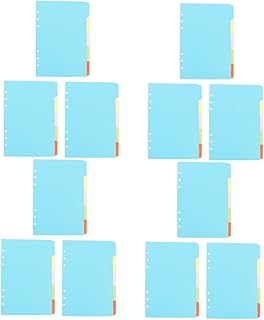 TEHAUX 60 Peças Separador De Índice Página A4 Divisórias De Fichário Divisórias De Bolso Inseríveis Divisórias De Fichário De Notebook Com Abas Retrô Fichário Separadores De Fichário