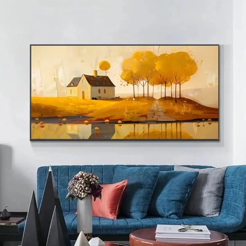 Toile cabane jaune au bord du lac pour une ambiance zen et chaleureuse