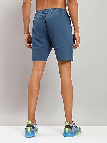 Image of TECHNOSPORT Mens Solid Slim Fit Shorts for Gym, Workout & Sports with Techno Dry, Antimicrobial Properties