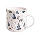 Latte Mugs kubek ceramiczny, uroczy o dużej pojemności świąteczny las i zwierzęta kubek do kawy, kubek, gorące kubki kakao, nowość poranny kubek do herbaty mleko, kubki na gorącą czekoladę kubki do lodu kawy (kolor: B)