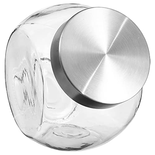 5five - bocal verre à bonbons couvercle inox 1,5l