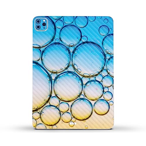 Image of MightySkins Carbon Fiber Skin Compatible with Apple iPad Pro 11 inch M2 4th Gen (2022) Full Wrap Kit - Sunrise Bubbles | Protective, Durable Textured Carbon Fiber Finish | Easy to Apply | Made in The USA