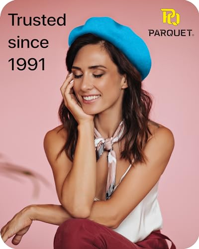 Image of Parquet Solid Color French Beret Hat. Classic French, Casual and Chic Lightweight Cap for Women