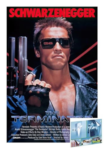 Close Up The Terminator - Poster (motif principal - Arnold Schwarzenegger) (dimensions : 61 cm x 91,5 cm) (poster et bandes d'affiche)
