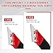 8PCS Grout Removal Tool Set, COITEK 1PCS Grout Scraping Rake with 5 PCS Extra Replacement Blades, 1PCS Grout Saw with 1P Grout Removal Knife for Tile Cleaning (Red+Black)
