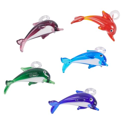 Pendentifs en verre soufflé FASHEWELRY faits à la main, lot de 5 pièces uniques pour bijoux