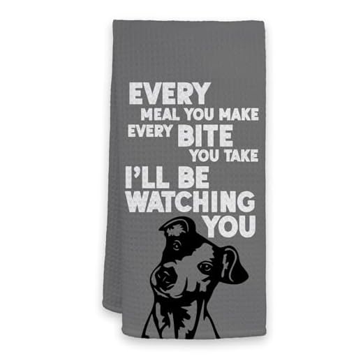 HIWX Jack Russell Terrier Gifts, Every Meal You Make Every Bite You Take I'll Be Watching You Dog Kitchen Towel Dish Towels, Jack Russell Terrier Dog Hand Towels Kitchen Tea Towel Decor 16x24 Inches
