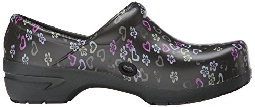 Image of Anywear SR Angel Slip Resistant Work Shoes for Women - Fluid Resistant Nursing Clogs - All Day Comfort Gardening, Nurse Clogs & Chef Shoes - Lucky in Love - 5 Women /3 Men
