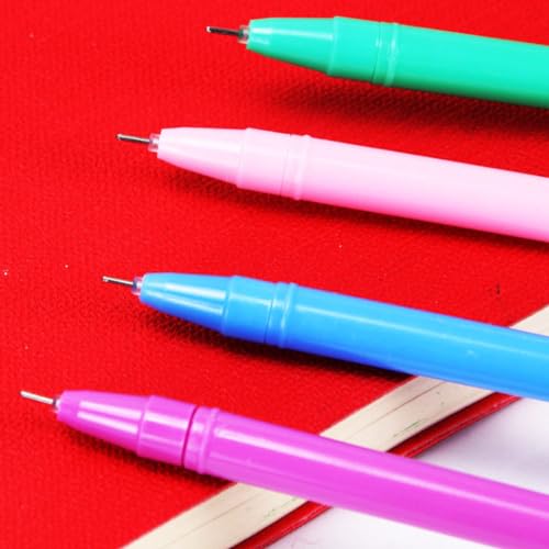 12 bolígrafos de tinta gel color negro miniatura 6