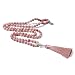 BALIBALI 108 Mala Beads Necklace Semi-Precious Gem Stones Meditation Necklace 108 Hand Knotted Japa Mala Beaded Tassel Necklace with Tree of Life Pendant